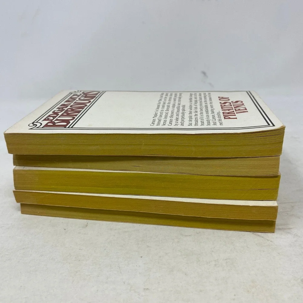 Edgar Rice Burroughs 5 Book Lot Pirates Lost on Venus Caspak Ace Paperbacks
